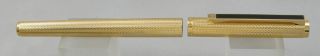 Dunhill Gemline Gold Barley Fountain Pen Body & Cap - Exceptional - Parts