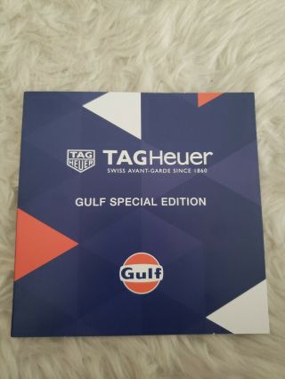Tag Heuer F1 Gulf Special Edition Watch Foldout Brochure Featuring Steve Mcqueen