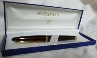 Waterman Carene Amber Shimmer Roller Pen Boxed With Papers 41104