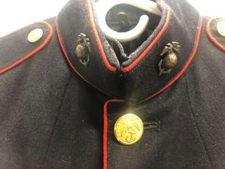 WW II USMC US MARINE CORPS DRESS BLUES JACKET COAT PFC & PANTS ID ' d 2