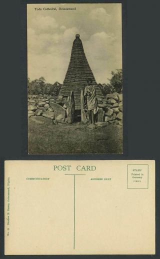 India Old Postcard Toda Cathedral Ootacamund Native Costumes Ethnic Life Dinshaw