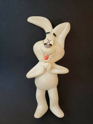 Rare Vintage Trix Rabbit White Rubber Squeak Toy General Mills