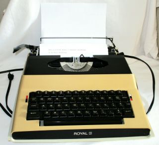 Royal Apollo 10 Electric Typewriter 1970’s