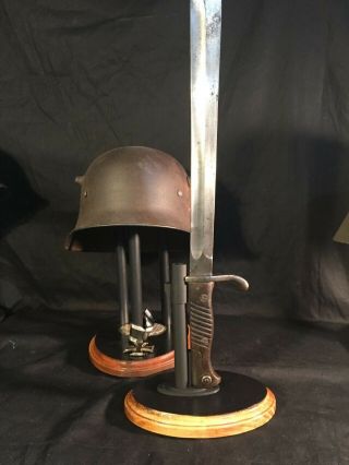 Display Stand For Wwi German 98/05 Butcher Blade Bayonet - Bayonet Not