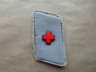 Wwii German Red Cross Officer Single Collar Tab
