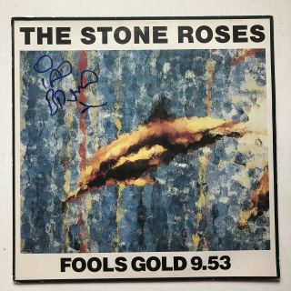 Hand Signed Fool’s Gold 12 Record Autographed The Stone Roses Ian Brown