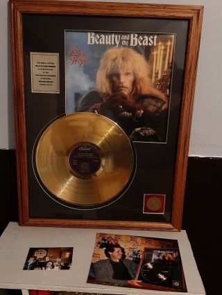 Entertainment Memorabilia: Gold Record Of Love And Hope,  Matte And Framed
