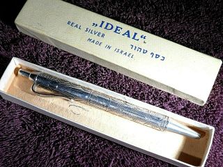 Ideal Sterling Silver Ballpoint Pen From Israel
