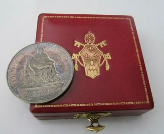 Vatican: Paul VI 999 SILVER Annual Medal 1964 UNIQUE ONE OF KIND 44MM 2