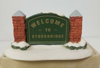 Welcome To Stockbridge Sign Rockwell 