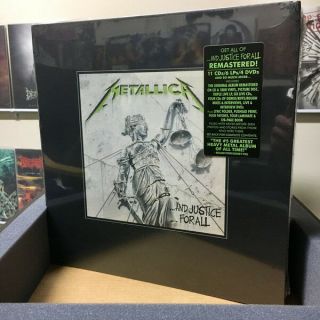 Metallica - And Justice For All 6 X Vinyl Lp Box Set,  10 Cds Dvds Record Album