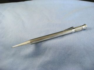 Silver Pl Everpoint Mordan Vintage Art Deco Propelling Mechanical Patent Pencil