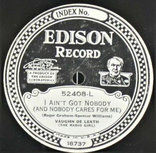 Edison Electric Diamond Disc 52408 Vaughn De Leath I Ain 