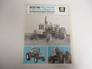 Oliver 7 - 8 Plow 1950 - T Tractor Sales Brochure