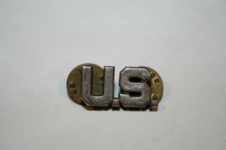 Vintage Sterling Silver Ww2 Military Lapel Pin U.  S.