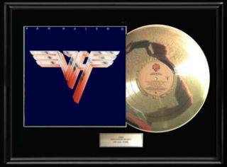 Van Halen Two Ii Framed Lp White Gold Silver Platinum Tone Record Album Rare