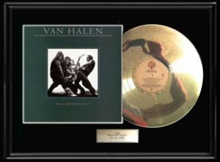 Van Halen Women And Children First White Gold Silver Metal Record Rare Non Riaa