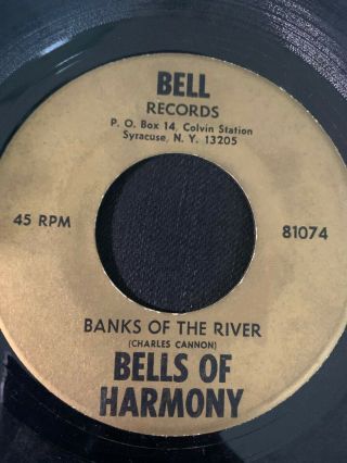 Rare Obscure Gospel Doo - Wop 45/ Bells Of Harmony " Banks Of The River " Bell Hear