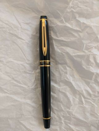 Waterman Expert Ii Black & Gold Rollerball Pen 40021