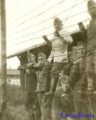 Behind The Wire German View Of Captured French Troops In Pow Camp; 1940