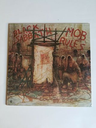 Record Black Sabbath Mob Rules Bsk 3605 Old Stock
