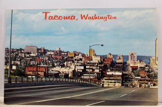 Washington Wa Tacoma Pacific Avenue Panoramic Postcard Old Vintage Card View Pc