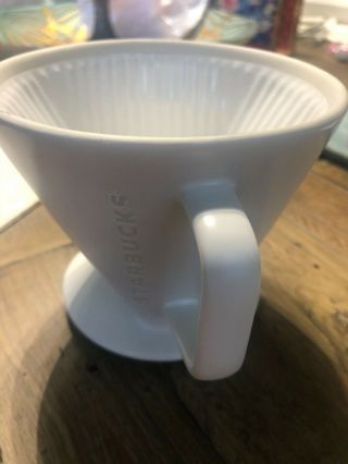 Starbucks Ceramic Pour - Over Drip Coffee Filter | White But Without Box