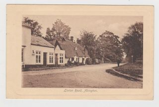 Old Card Of Linton Road Great Abington Cambridge 1920 From Duxford