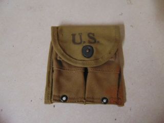 Us Military Vintage Ww2 World War Two Ammo Pouch Dated 1943 Us Pittsburg