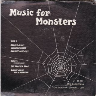 Primitive Halloween Electronics Eerie Theremin MUSIC FOR MONSTERS 45 EP HEAR 3