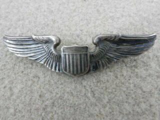 Ww 2 Us Army Air Corps Silver Pilot 