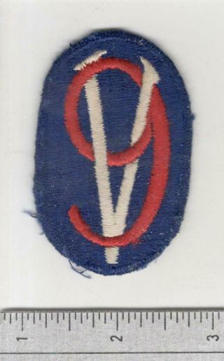 Vhtf Ww 2 Us Army 95th Infantry Division Blue Border Thin 9 Patch Inv B228