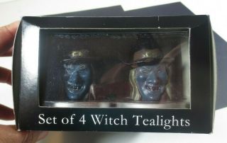 Modern Alchemy Halloween Witch Tea Lights Candles Set Of 4