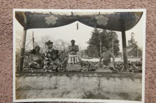 Two WW2 Era Photographs of Japanese Sumo Wrestlers in a Ring 2