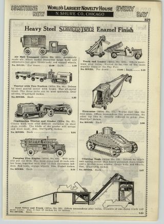 1932 PAPER AD 3 PG Structo Keystone Ride On Trucks US Army Mail Steam Shovel 2