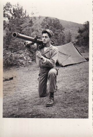Snapshot Photo 88th Division 57mm Recoilless Rifle 1948 Trieste Italy 8