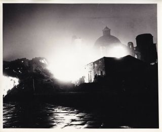 Wwii 8x10 Photo Mt Vesuvius Volcano Night San Sebastiano 1944 Italy 250