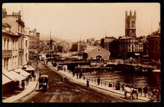 1910 Bristol Old Drawbridge Real Photo Postcard