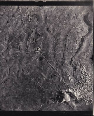 Wwii Aaf Aerial Photo 320th Bomb Group Cecina Road Bridge 1944 Italy 50