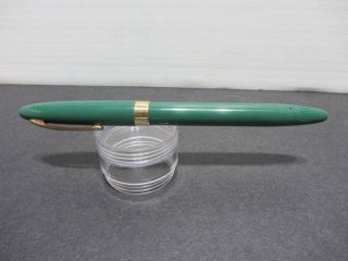 Vintage Sheaffer Snorkel Fountain Pen 5 1/2 " Green 14k
