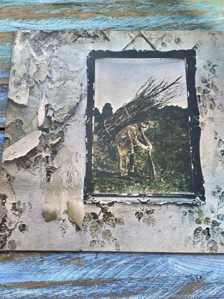 Ultra Rare Led Zeppelin Iv Lp 1st Press 1971 Brazil Laminated Cover Yellow Atco