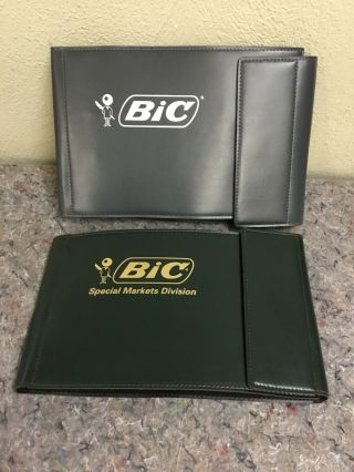 Two Bic Pens Salesman Sample Books With Pens