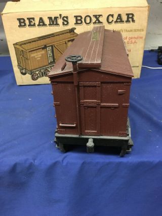 Jim Beam Box Car Decanter (Empty) Jersey & Western Railway 1890 Box 3