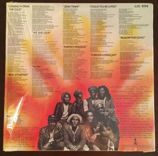 Bob Marley & The Wailers - Uprising 1st Press Vinyl US 1980 LP In Shrink Org EX 2