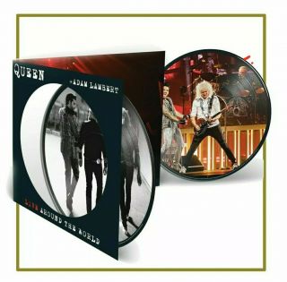 Live Around The World 2 X Lp Picture Disc - Queen Adam Lambert Freddie Mercury