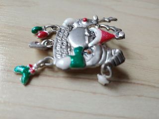 Christmas Friends Are The Best Presents Brooch Pin Santa snowman Reindeer 3