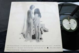 Orig.  1968 John Lennon Yoko Ono Two Virgins Uk Stereo Apple Lp Sapcor 2 beatles 2