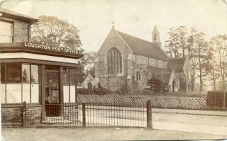 Loughton - Post Office - Old Real Photo Postcard View