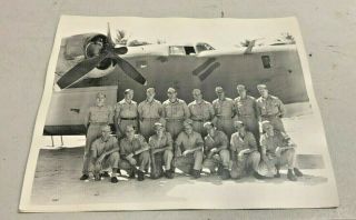 Photograph Crew Three U.  S.  Marine Corps Pb4y - 1 Vmd - 154