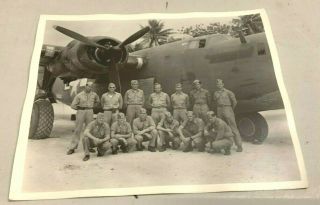 Photograph Crew Four U.  S.  Marine Corps Pb4y - 1 Vmd - 154